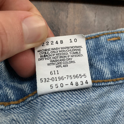 Levis 550 Vintage 90s Tapered Leg USA Relaxed Fit Jeans 40x30 Light Wash 36x30