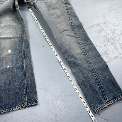 Levis 501 Vintage 80s Redline Selvedge USA XX Jeans Light Wash 30x36 Act 27x31