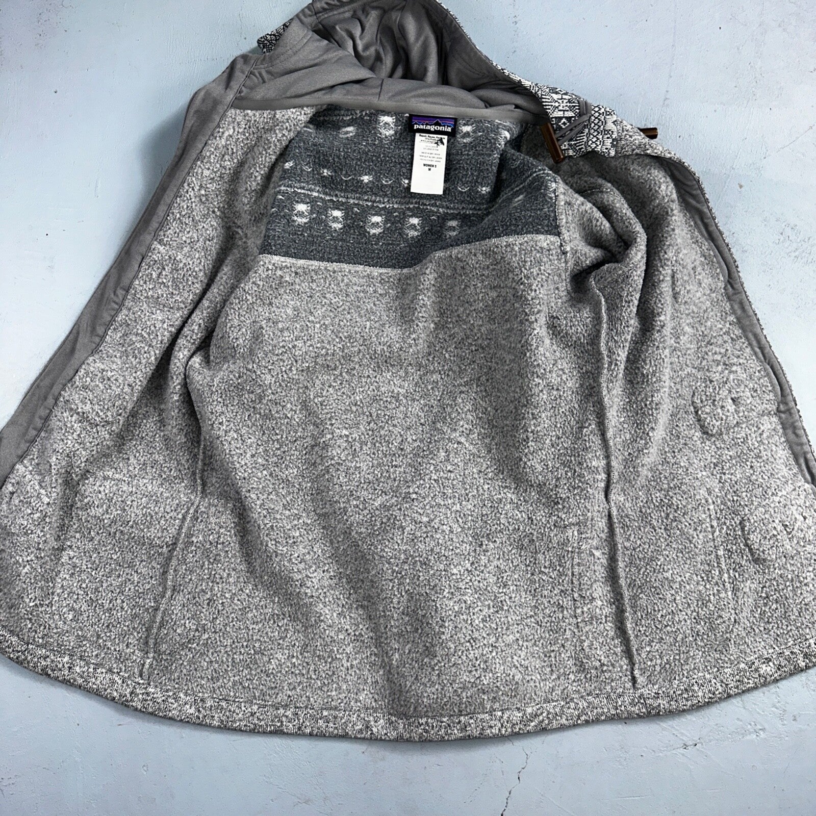 Patagonia Jacket Women’s M Better Sweater Icelandic Coat Fleece Birch White