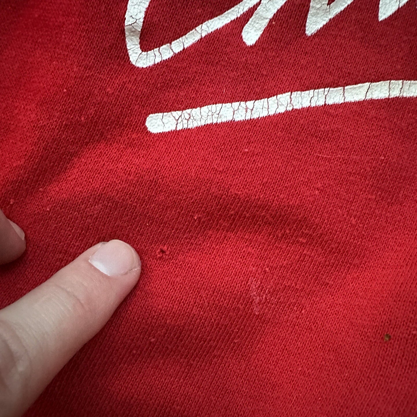 VTG Christmas Crewneck Sweatshirt 1980s Red Ugly Cute 80s Funny Loving Grandma