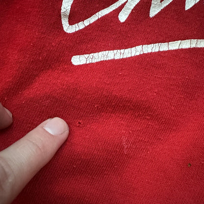 VTG Christmas Crewneck Sweatshirt 1980s Red Ugly Cute 80s Funny Loving Grandma