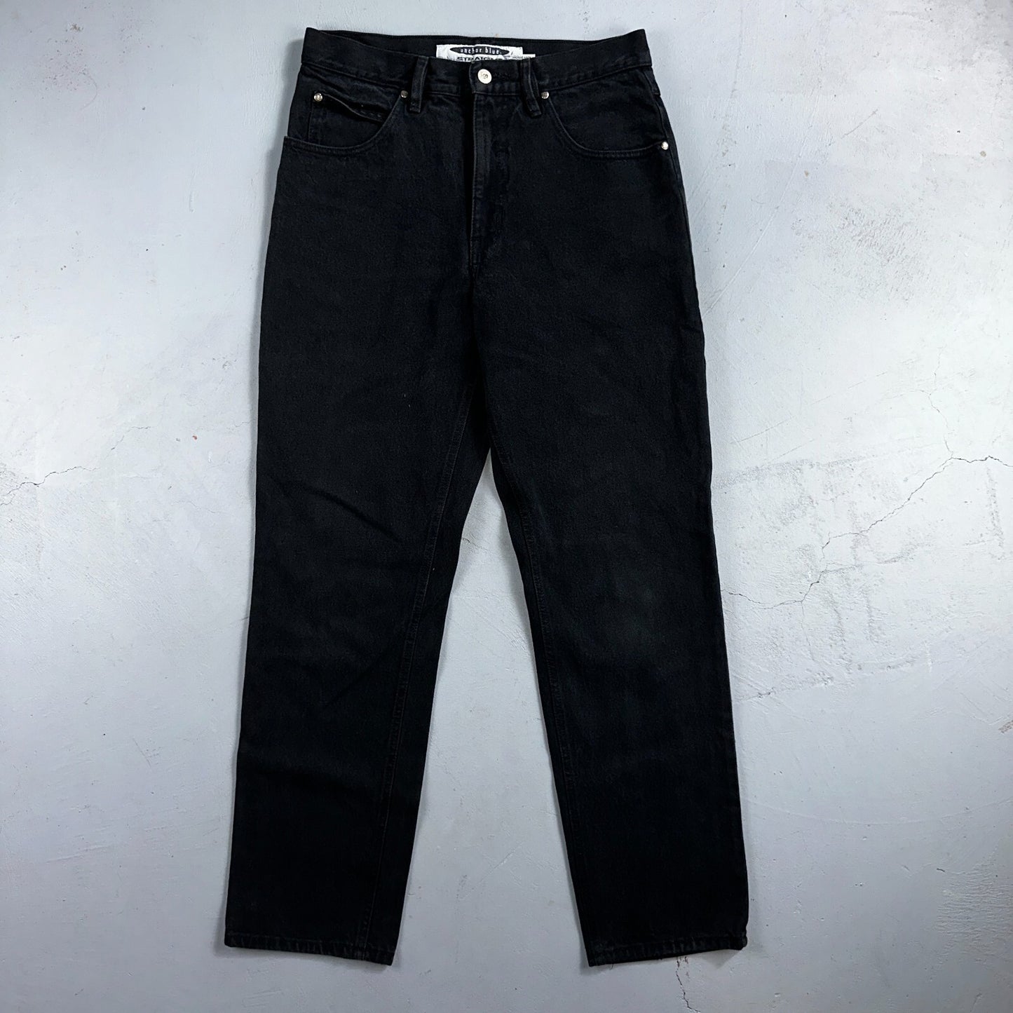 Anchor Blue Jeans Men’s 33x32 Black Original Relaxed Straight Leg Vintage Y2K