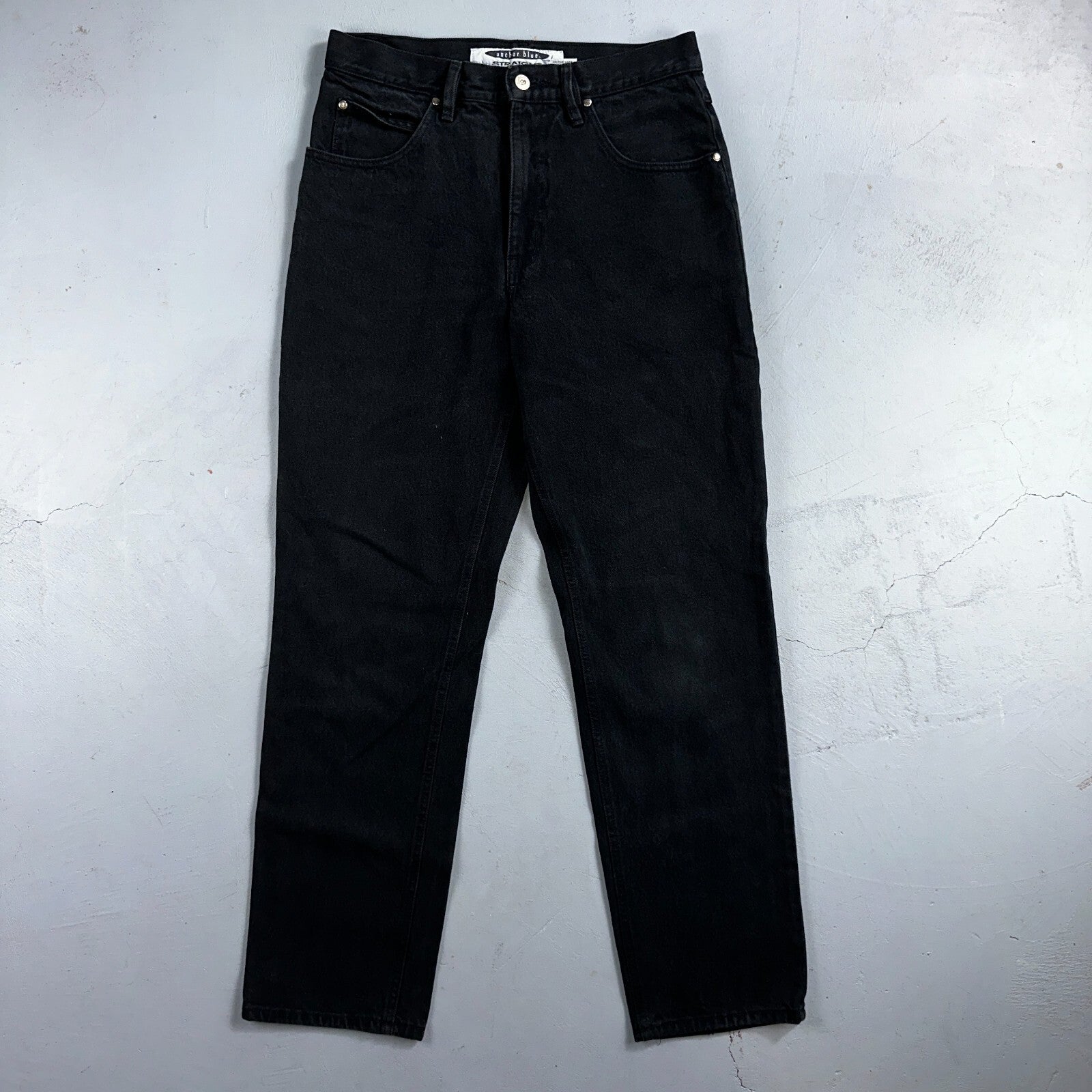 Anchor Blue Jeans Men’s 33x32 Black Original Relaxed Straight Leg Vintage Y2K