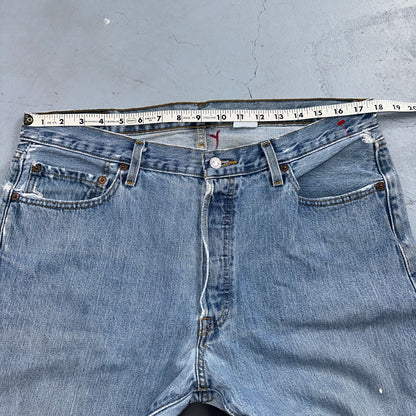 Levis 501 Vintage Y2K XX Straight Leg Jeans Blue Light Wash 36x34 Act 35x32