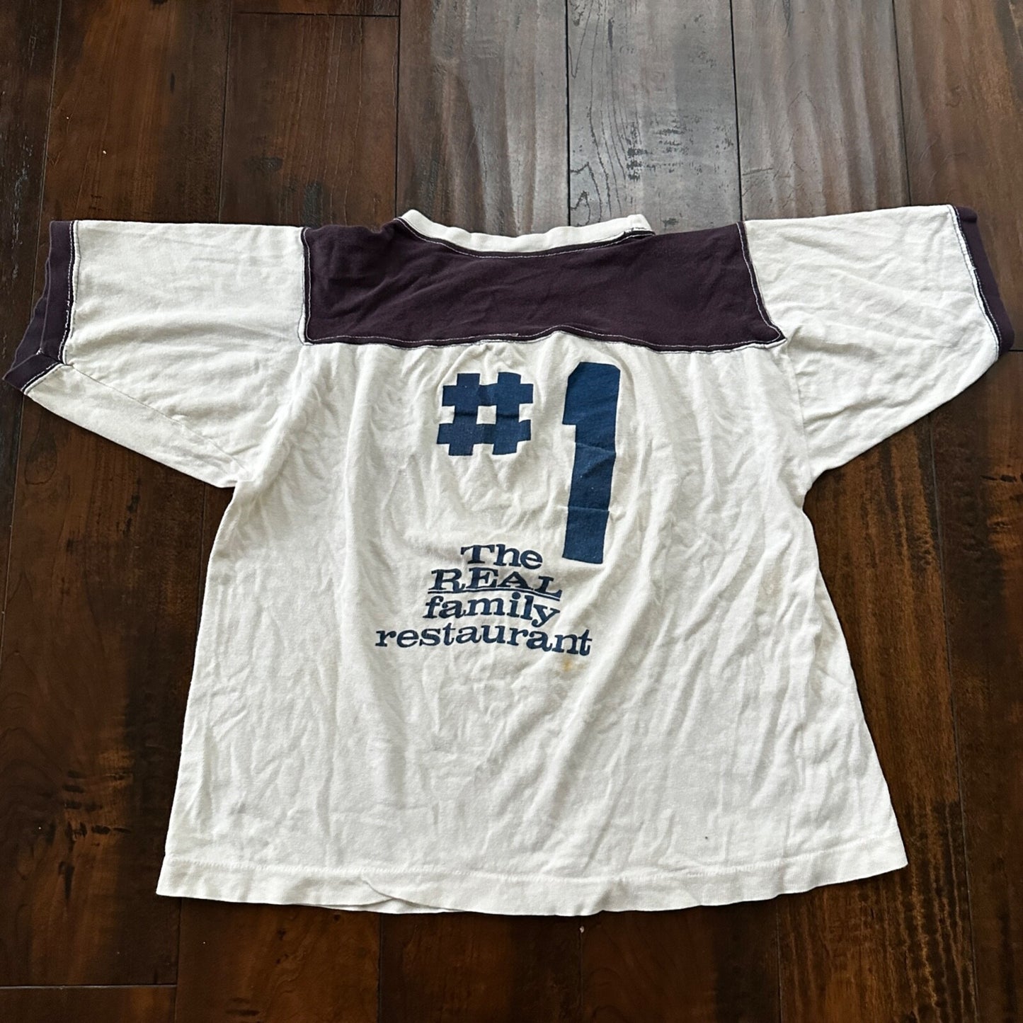 VIPs Restaurant 1970s Vintage T Shirt 70s #1 Rockabilly Cool Single Stitch Crop