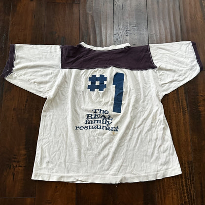 VIPs Restaurant 1970s Vintage T Shirt 70s #1 Rockabilly Cool Single Stitch Crop