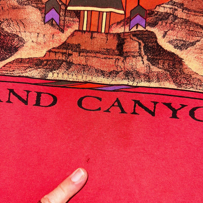 Grand Canyon 90s Single Stitch VTG T Shirt USA Tribal Red Spirits Culture Art