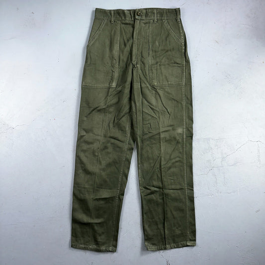 Vintage 1960s 70s Vietnam OG 107 Fatigue Pants 60s Zipper Fly Act 39x31