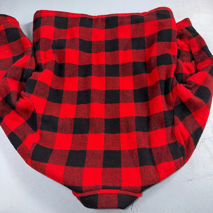 Vtg 80s CAL CRAFT USA Men’s L Red Black Buffalo Plaid Wool Sherpa Hunting Jacket