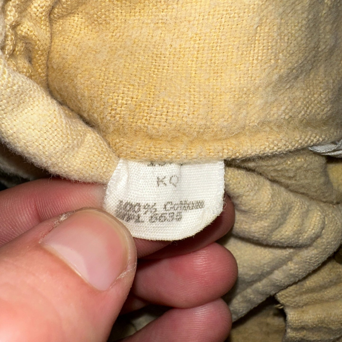 Vintage Woolrich Chamois Button Up Shirt Heavy Cotton Mens XL USA Yellow 70s