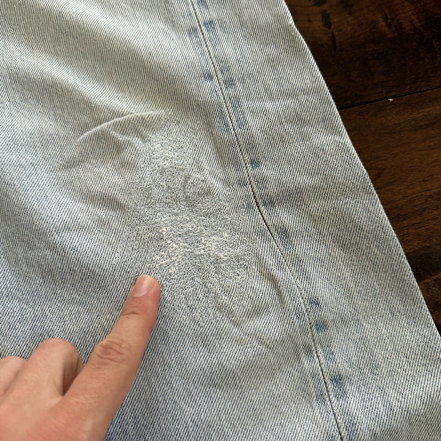 Levis Vintage 80s Redline Selvedge USA 501 Light Wash Blue Jeans 70s Act 29x33