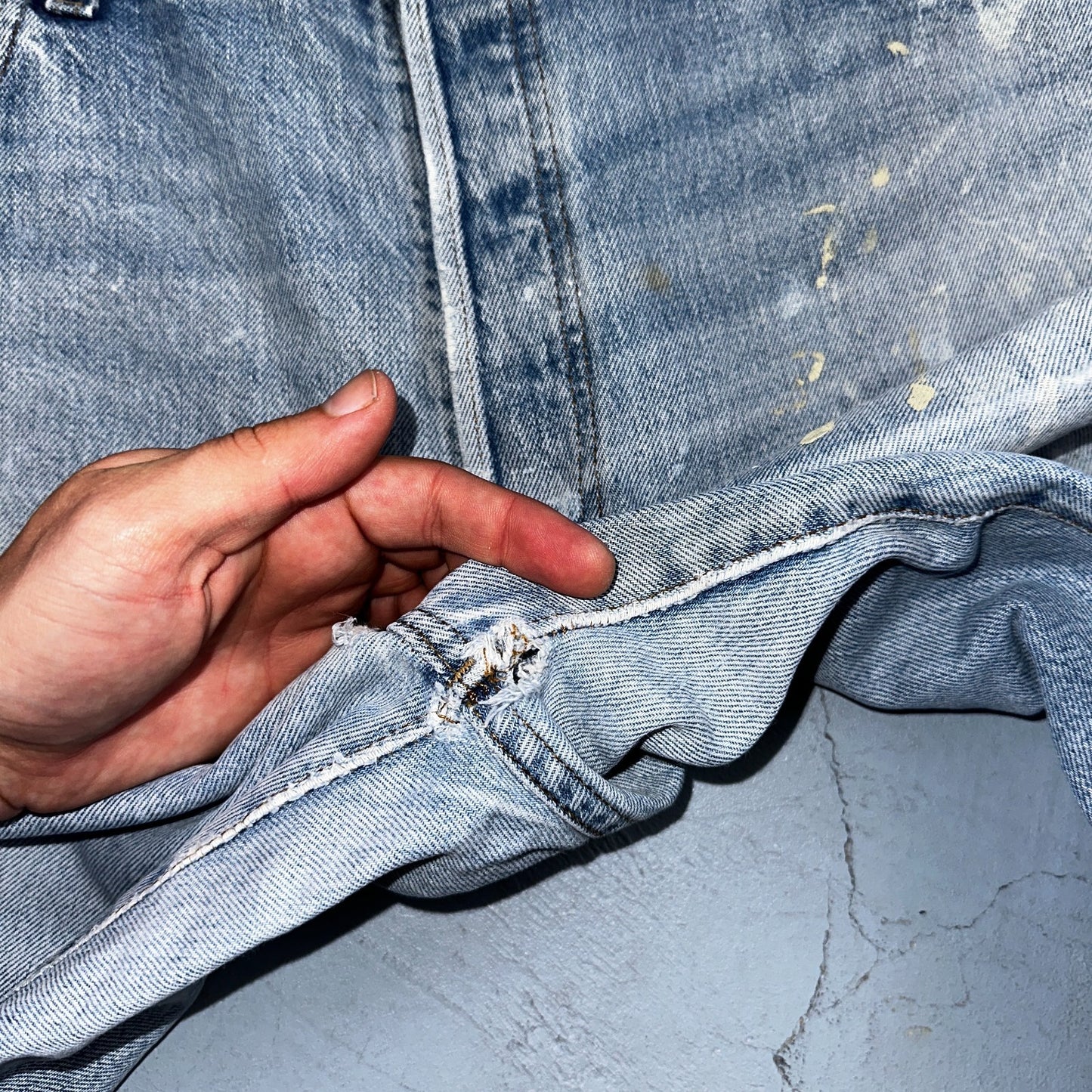 Levis 501 Vintage 80s Redline Selvedge USA XX Jeans Light Wash 40x33 Act 38x30