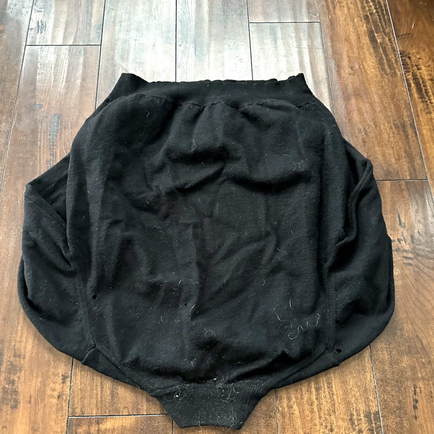 Zanobette Knitwear men's medium black top rugby Thrashed Vintage 80s Sweater