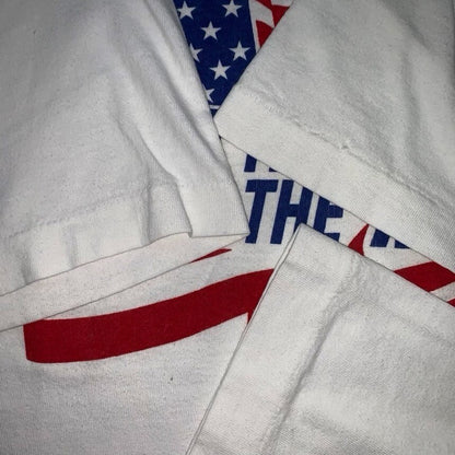 Vintage Nike T Shirt USA Flag Capital Challenge Rare Home The Free Rap Music 90s