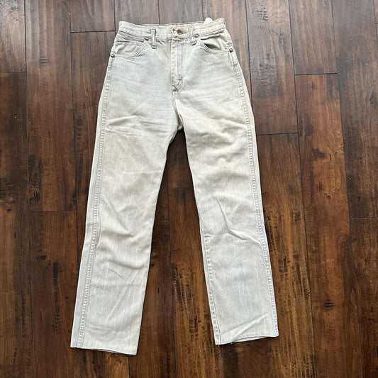 Vtg Wrangler COWBOY Jeans Womens 9 27x29 Gray Denim 13MGYG Pants USA 70s Scovill