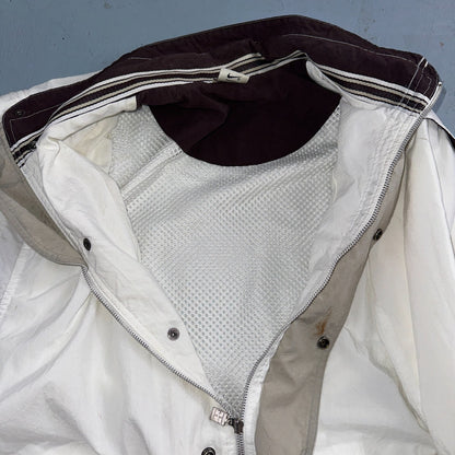 Nike Jacket Vintage 90s Challenge Court Tennis Vest Removable Sleeves RARE White