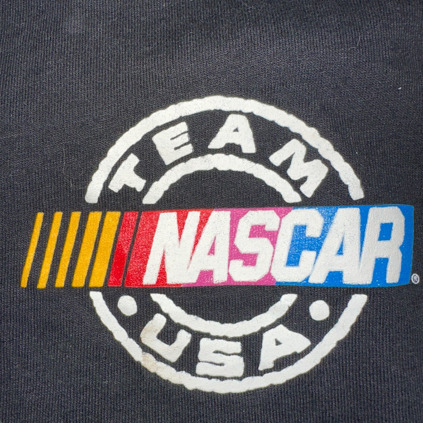 Nascar Team USA Anvil VTG T Shirt Womens XL Tank Top Solid Black Cars Racing
