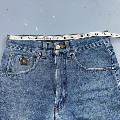 Vintage YSL Yves Saint Laurent Blue Denim Jeans Size 26x31 90s Womens Straight