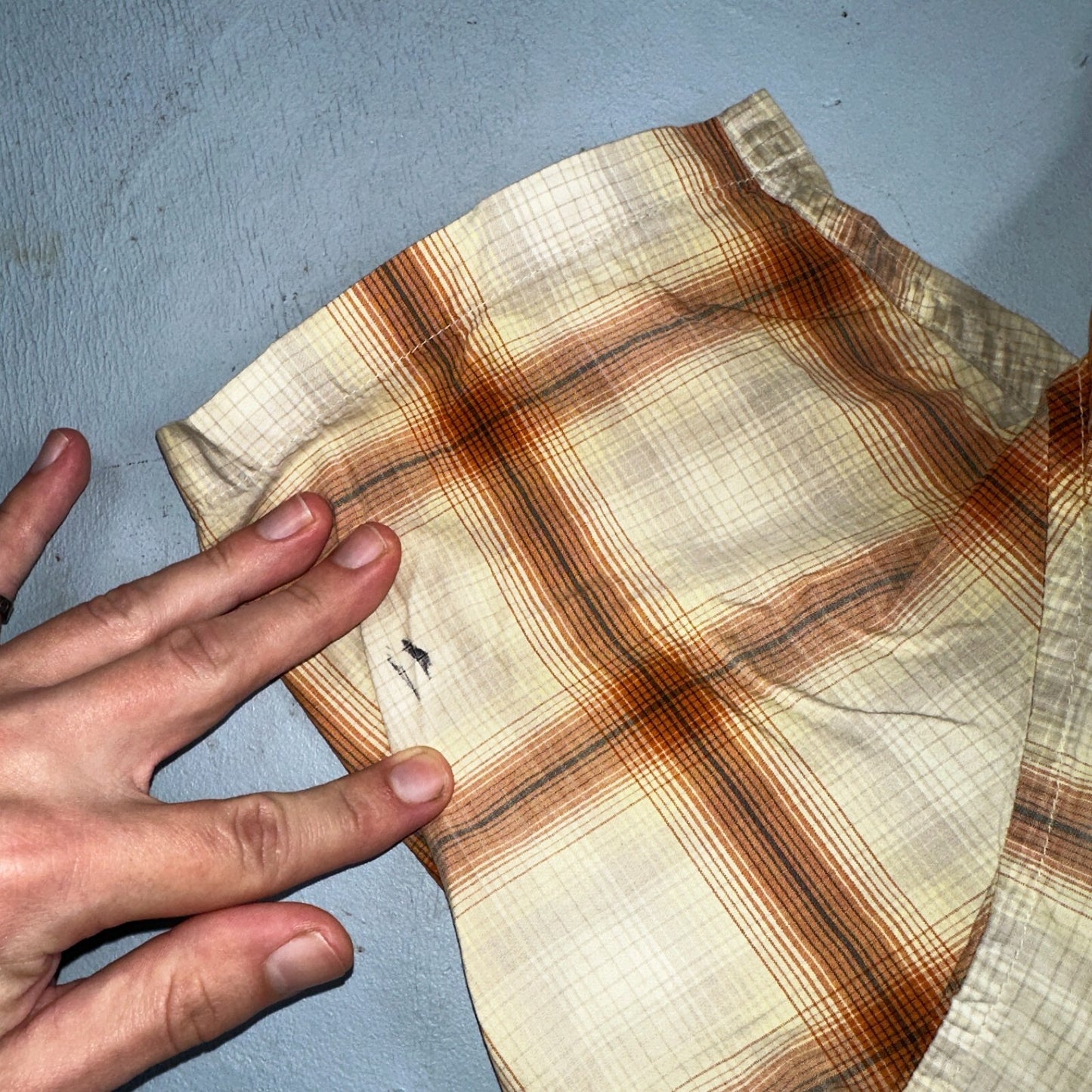 Patagonia Men's Button Down Short Sleeve Shirt S Organic Cotton Plaid Fall