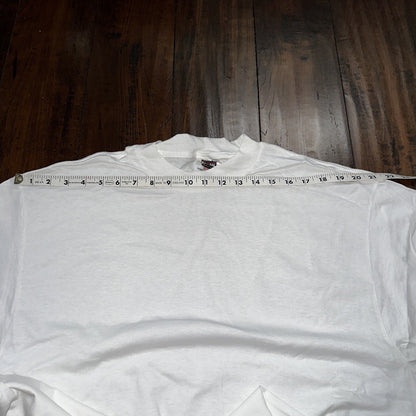 VTG Oneita XL Blank White T Shirt 90s Basic Rap Single Stitch ONE TEE LOT AVAIL