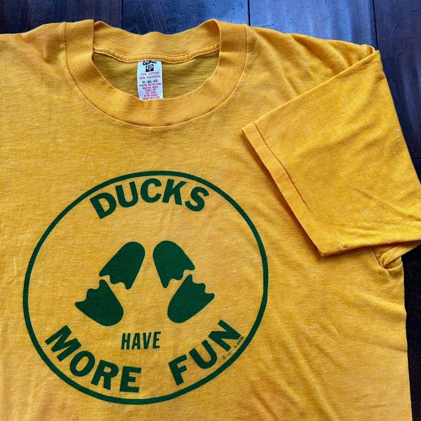 Oregon Ducks UO 1977 Vintage T Shirt Eugene Nike PDX More Fun 70s Rare XL Dance
