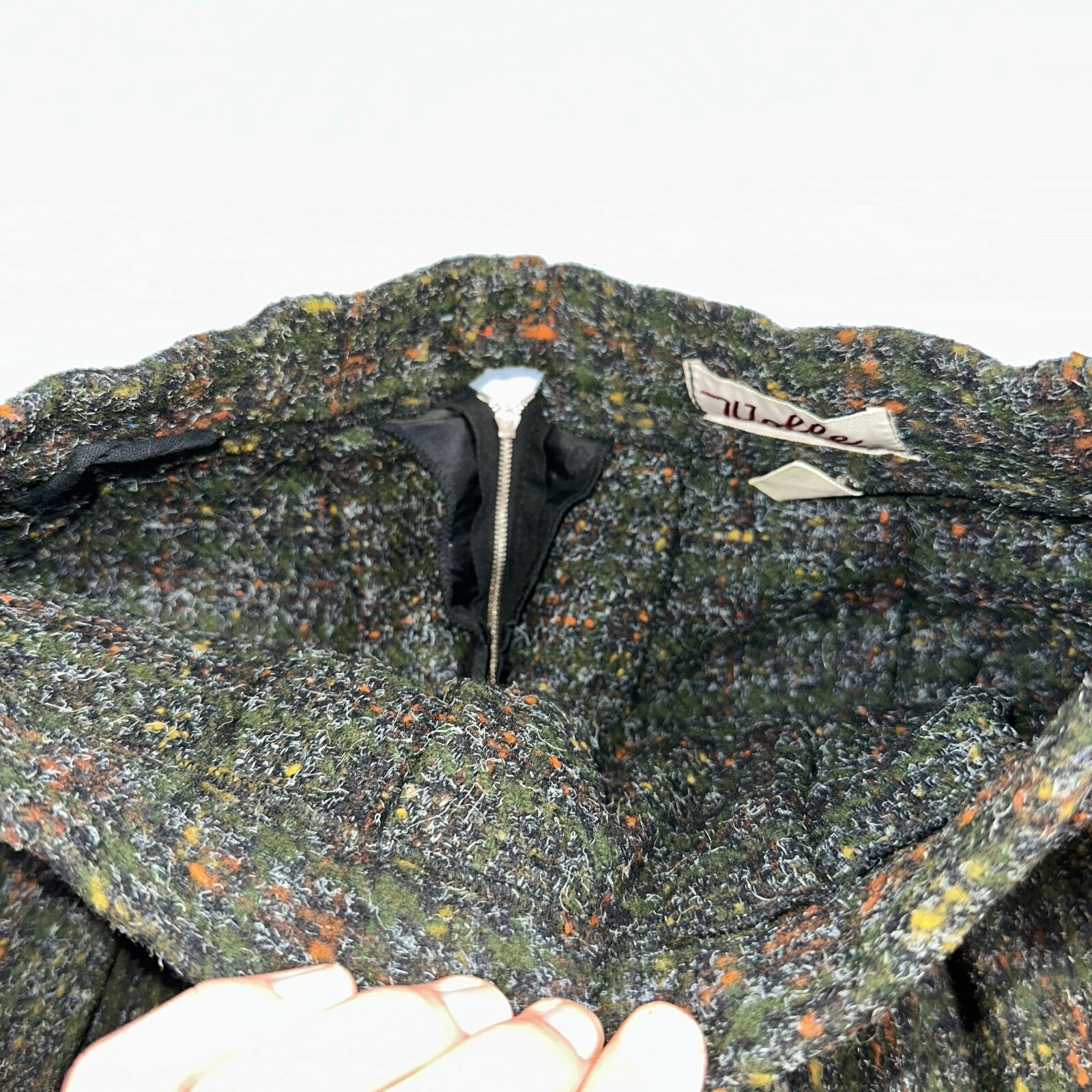 Haut THICK Original Vintage Wool Pleated Skirt Rockabilly 1960s 50s 60s Wolle