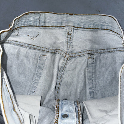 Levis 501 Vintage 90s USA XX Straight Leg Jeans 36x32 Light Wash Act 33x30