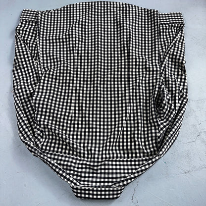 Mizzen Main Shirt Men L Black Button Performance Trim Fit Gingham Check USA