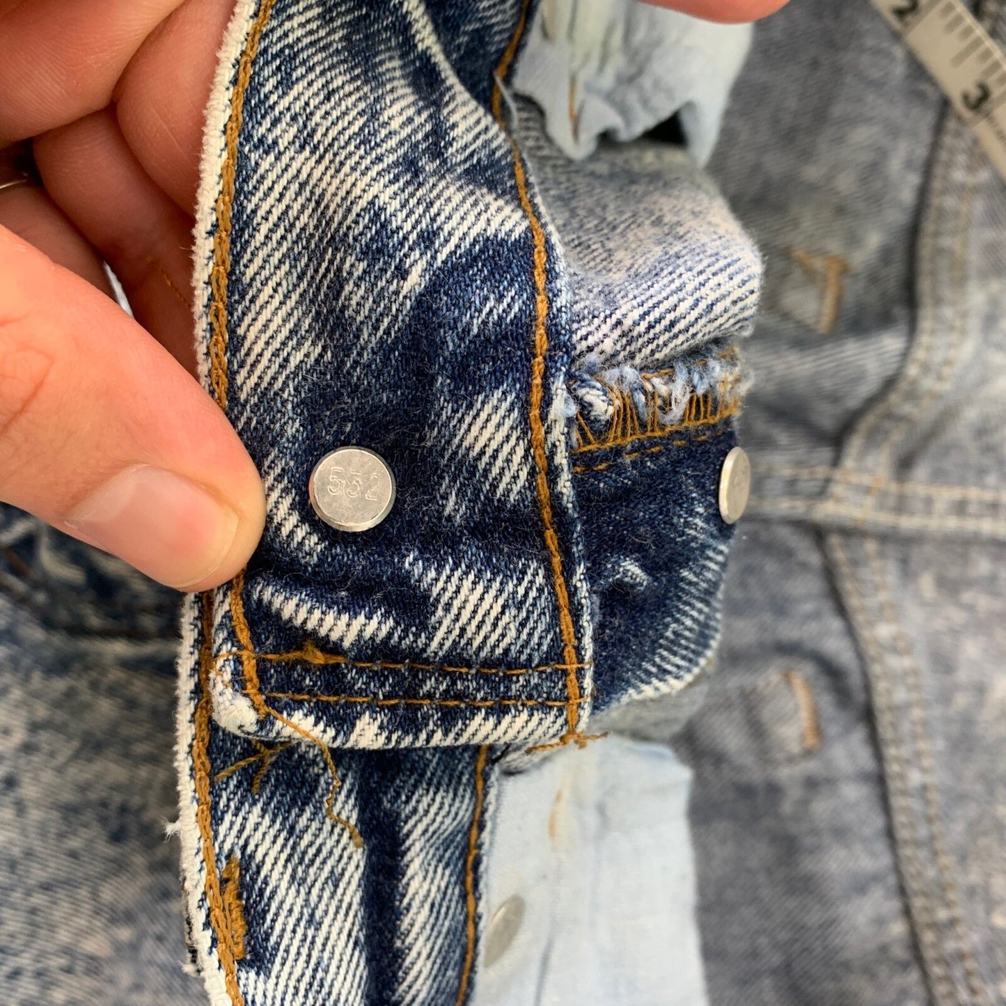 Levis 501 Vintage 80s USA XX Straight Leg Jeans Blue Acid Wash 33x32 Act 30x29