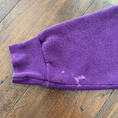 Bald Eagle Hologram Shiny Pearl Vintage 90s Sweatshirt Jumper Purple FOTL USA