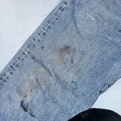 Levis 501 Vintage Y2K Mexico Straight Leg Jeans Blue Light Wash 40x30 Act 38x30