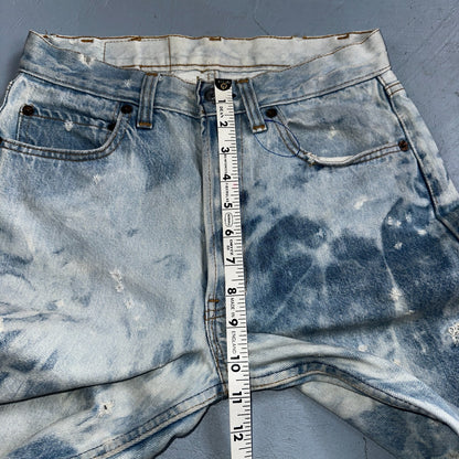 Levis 501 Vintage 80s USA XX Straight Leg Jeans 30x36 Bleach Light Wash Ac 26x31