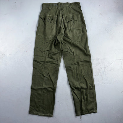 Vintage 1960s 70s Vietnam OG 107 Fatigue Pants 60s Zipper Fly Act 39x31