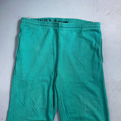 Vintage 90s Lands End Fleece Sweatpants Adult M Green Made In USA Champion