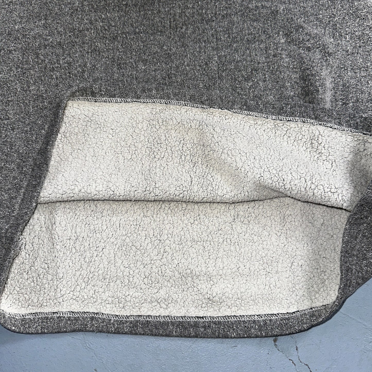 Gray 1970s VTG Crew Neck Sweatshirt Short Sleeve Heather Rockabilly 60s 70s