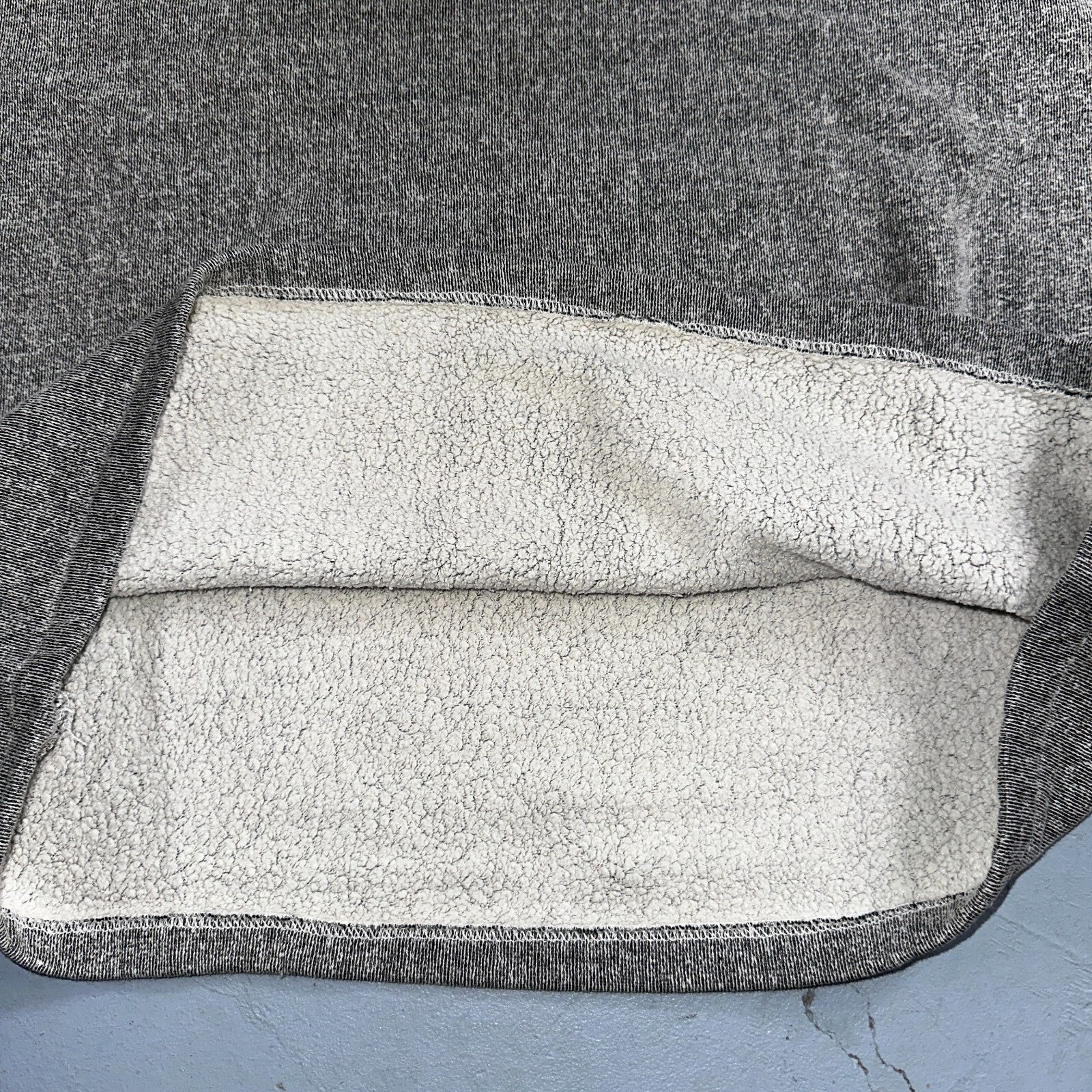 Gray 1970s VTG Crew Neck Sweatshirt Short Sleeve Heather Rockabilly 60s 70s