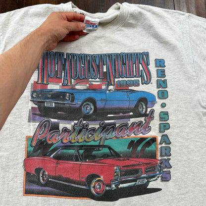 Cars August Nights Vintage T Shirt 1998 90s Racing Old Reno Sparks Cool Cali Rap