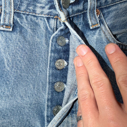 Levis 501 Vintage 80s Redline Selvedge USA XX Jeans Light Wash 30x32 Act 29x28