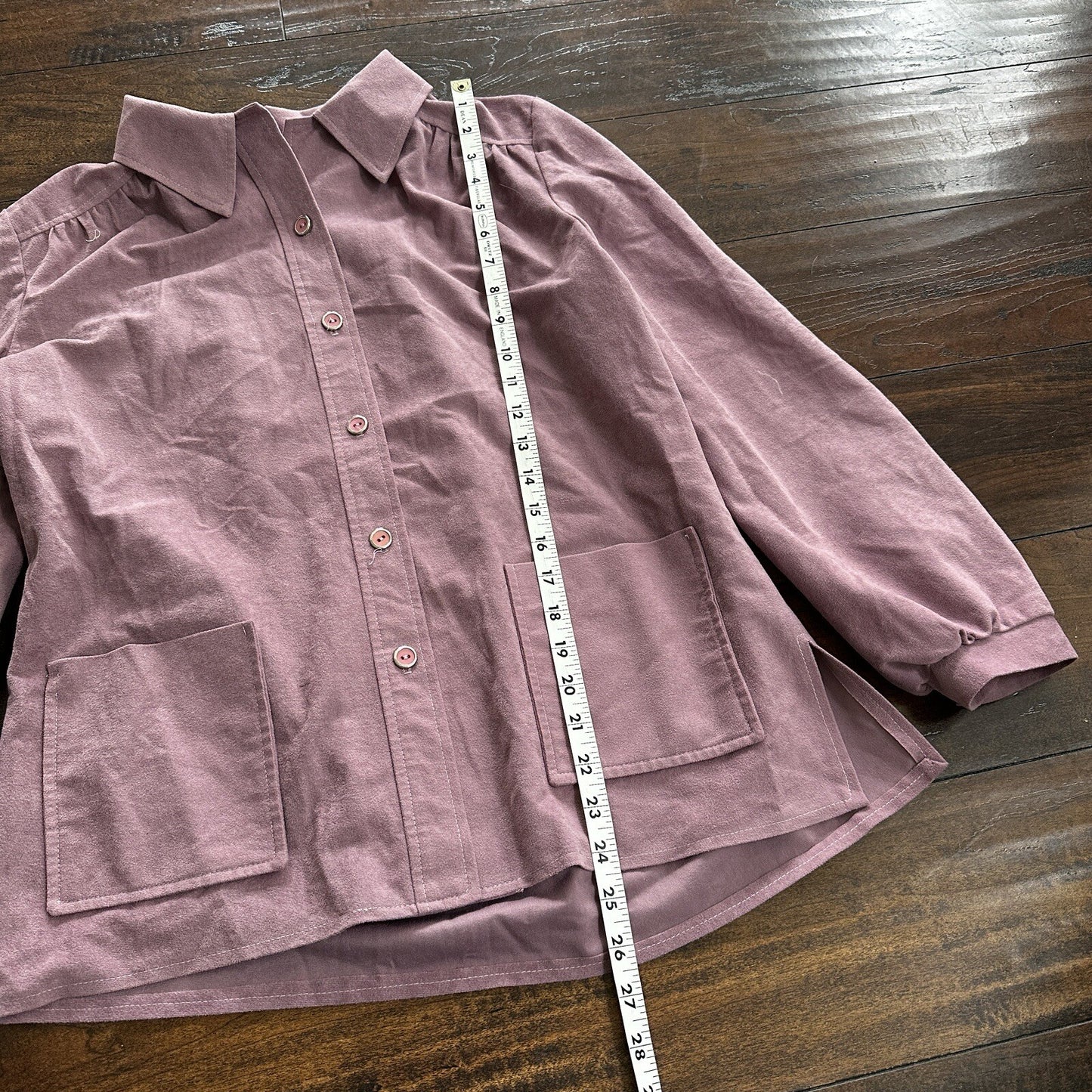 VTG Marty Gutmacker Soft Purple Button Down Shirt Disco Blouse Rockabilly 60s