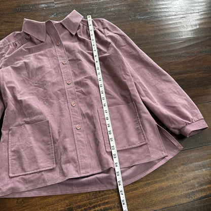 VTG Marty Gutmacker Soft Purple Button Down Shirt Disco Blouse Rockabilly 60s