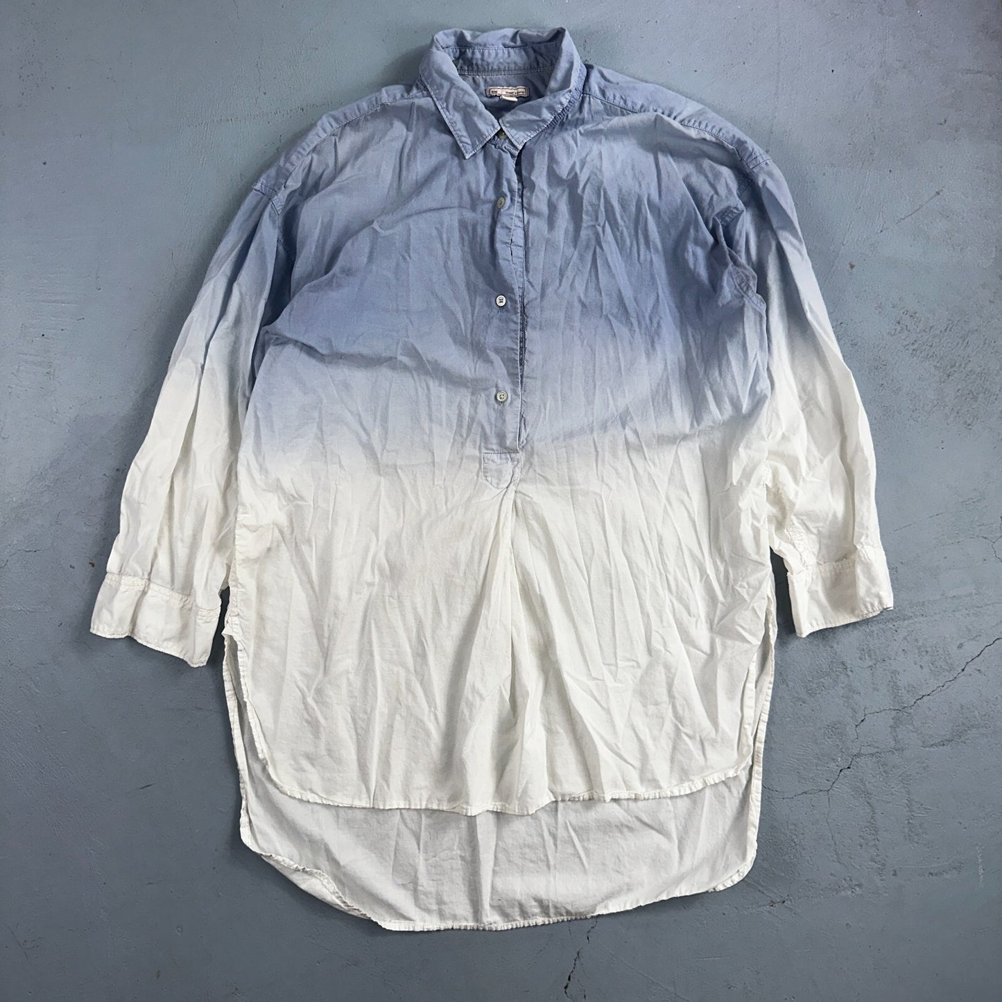 Gap Shirt Womens Size S Blue Striped Short Sleeve Button Up Designed Crafted