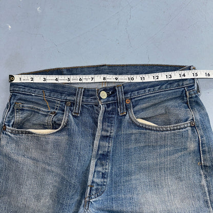 Levis 501 Vintage 70s SS Redline Selvedge USA XX Jeans Med Wash 32x34 Act 30x29
