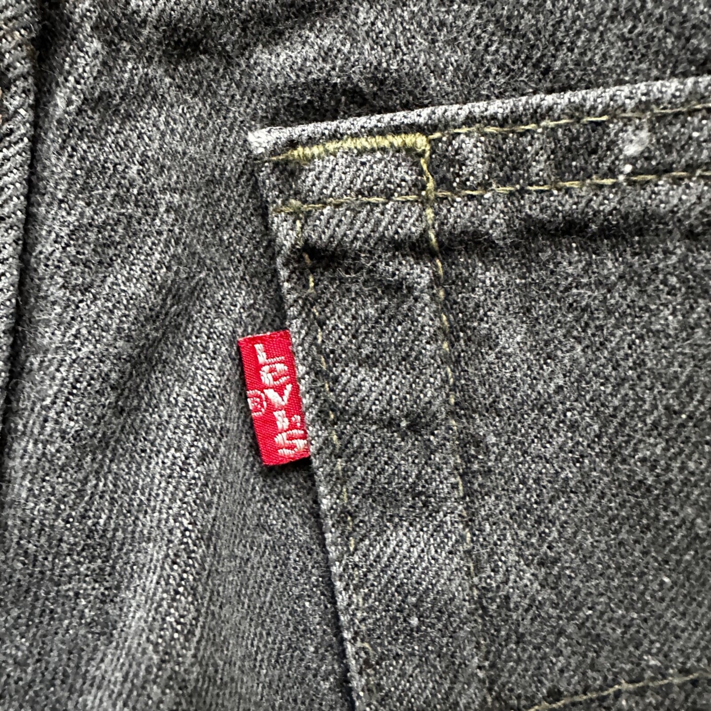 Vintage 90s Levis 505 34x30 Made In USA Tag Jeans Faded Grey 501 80s 31x28