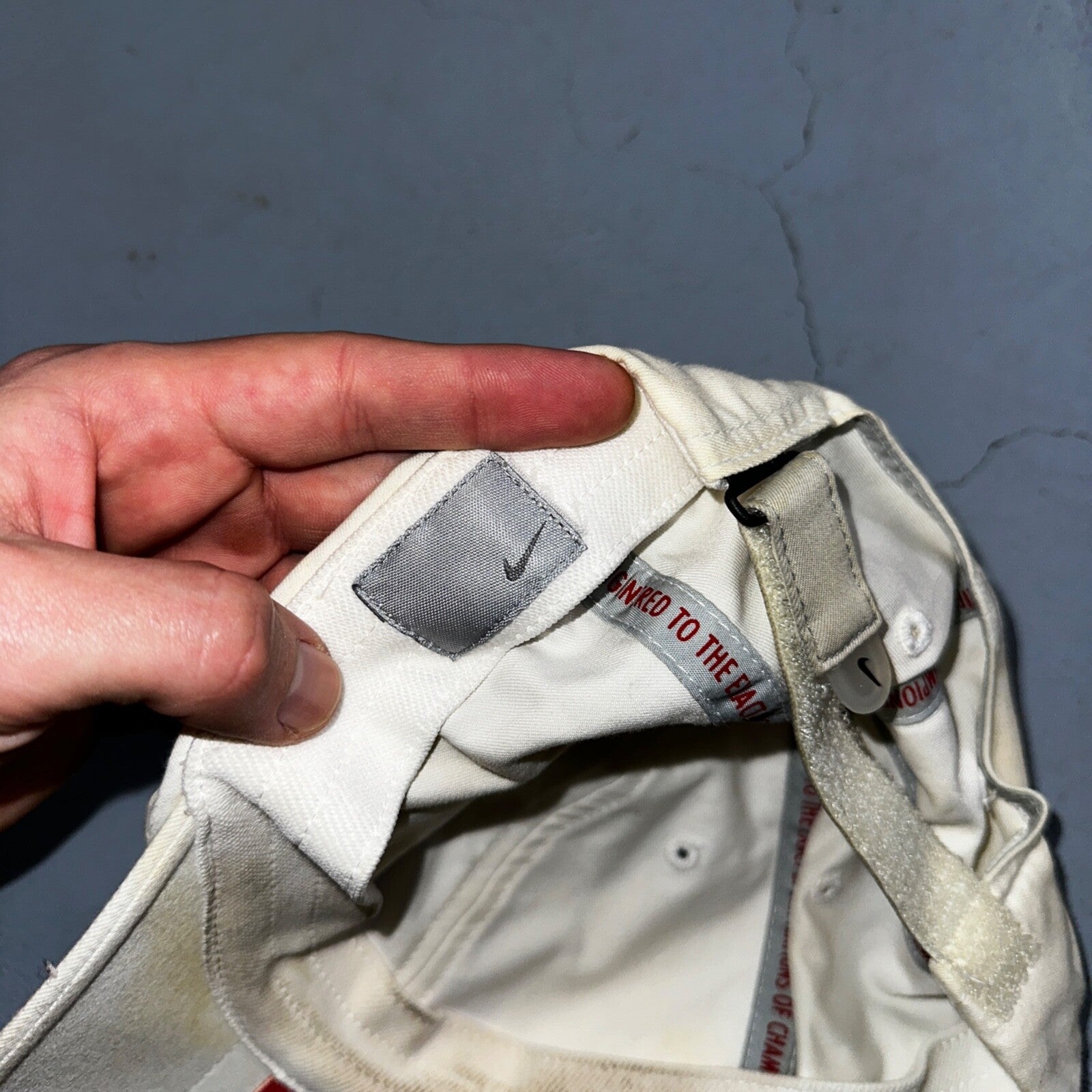 Nike Vintage Hat Cap Strap Back Swoosh Mesh Panel Tailwind Mens 90s Air Max