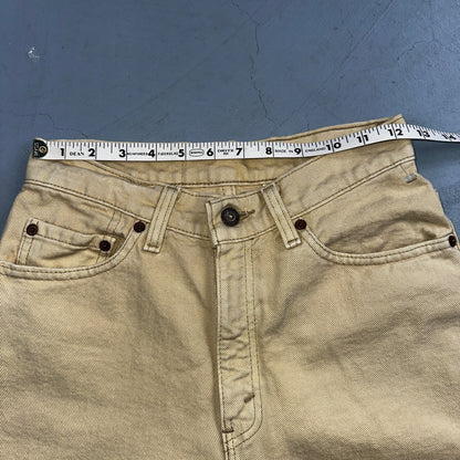 Levis 512 Vintage 90s USA Women Jeans Cream Slim Tapered Leg 7 M 501 Act 25x26