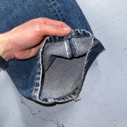 Levis 501 Vintage 90s USA XX Straight Leg Jeans Blue Light Wash 38x34 Act 36x32