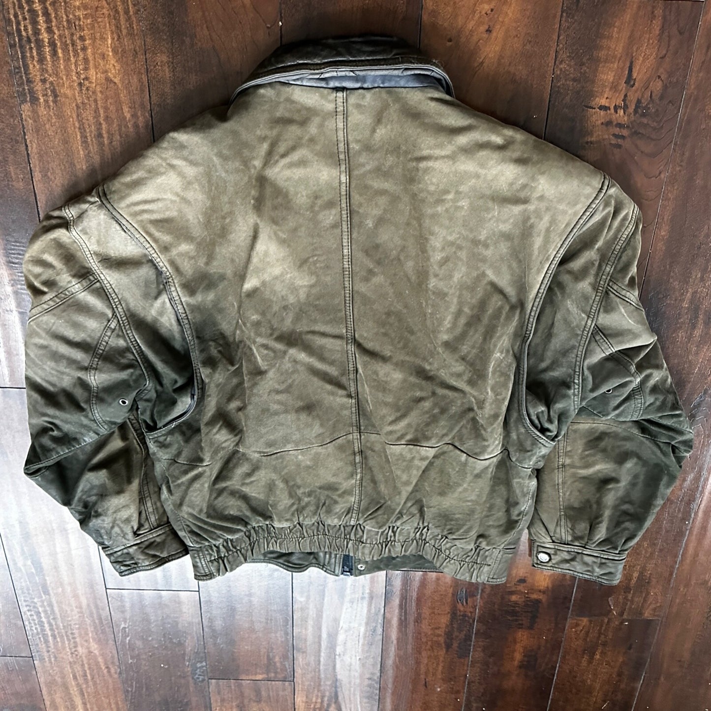 Andrew Marc NEW YORK Mens Suede Leather Coat Jacket Boxy Vintage Y2K 90s A2