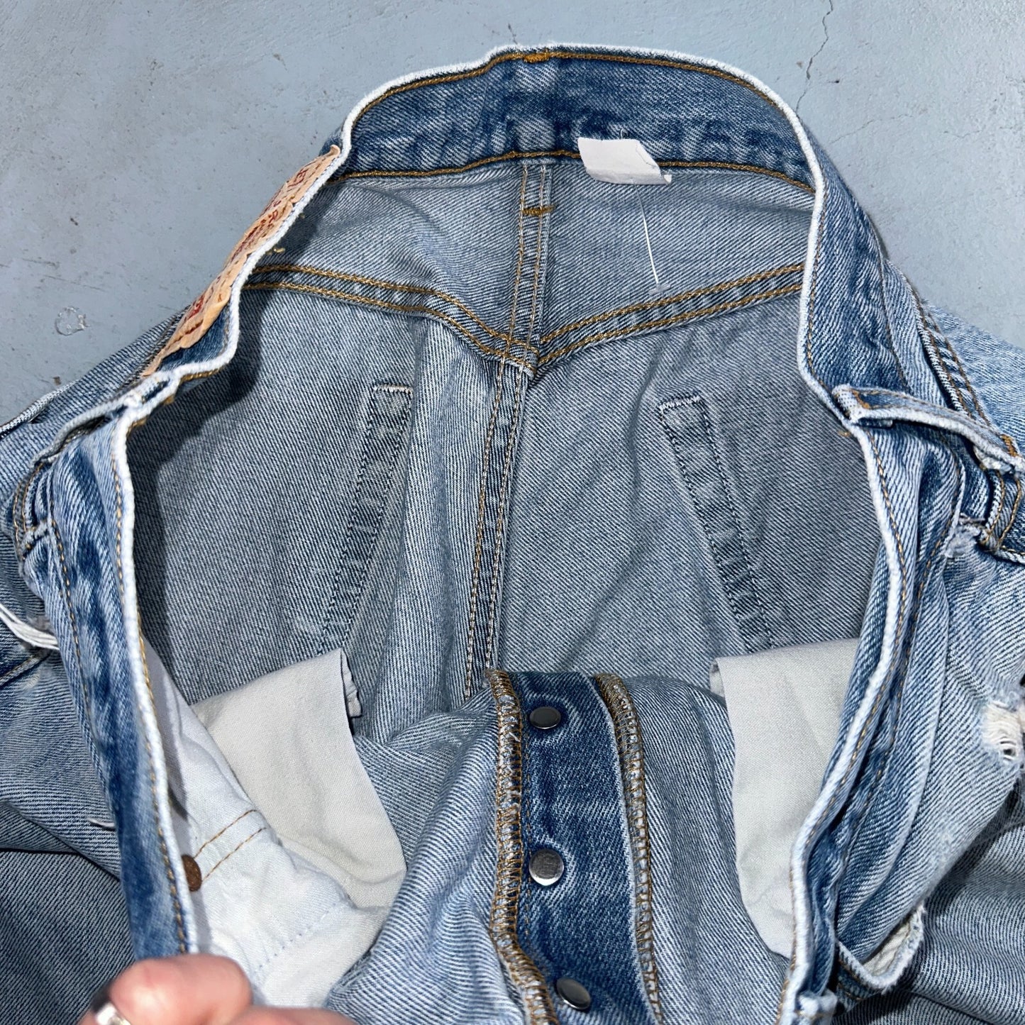 Levis 501 Vintage 90s XX Straight Leg Jeans Y2K Light Wash 36x34 Act 33x29