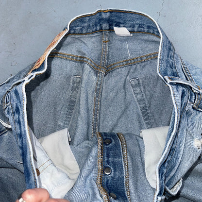 Levis 501 Vintage 90s XX Straight Leg Jeans Y2K Light Wash 36x34 Act 33x29