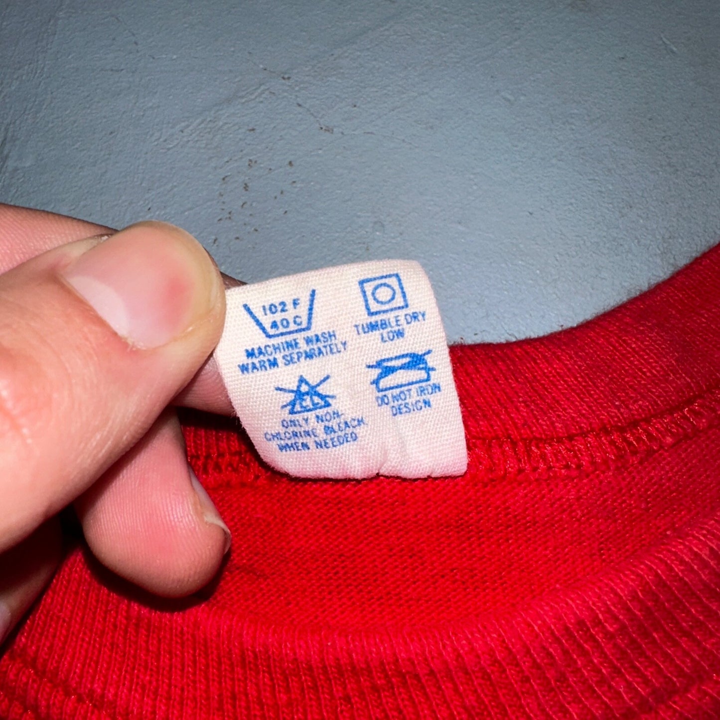 Champion USA Blank 1980s VTG T Shirt 80s Gym Basic Sports Track Simple Rare XL